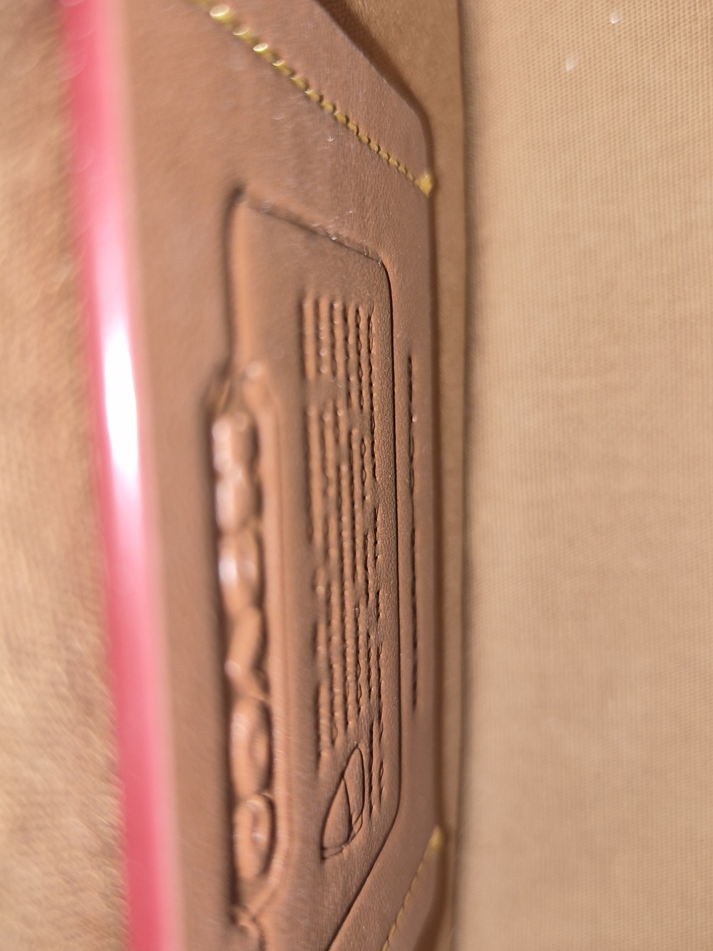 Crystal-Embellished Tan Trim Shoulder Bag - Picture 5 of 6